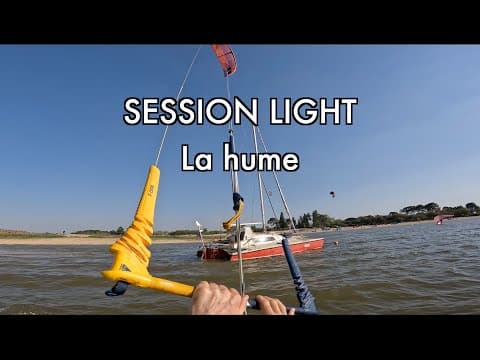 Kite en 12m dans le vent léger